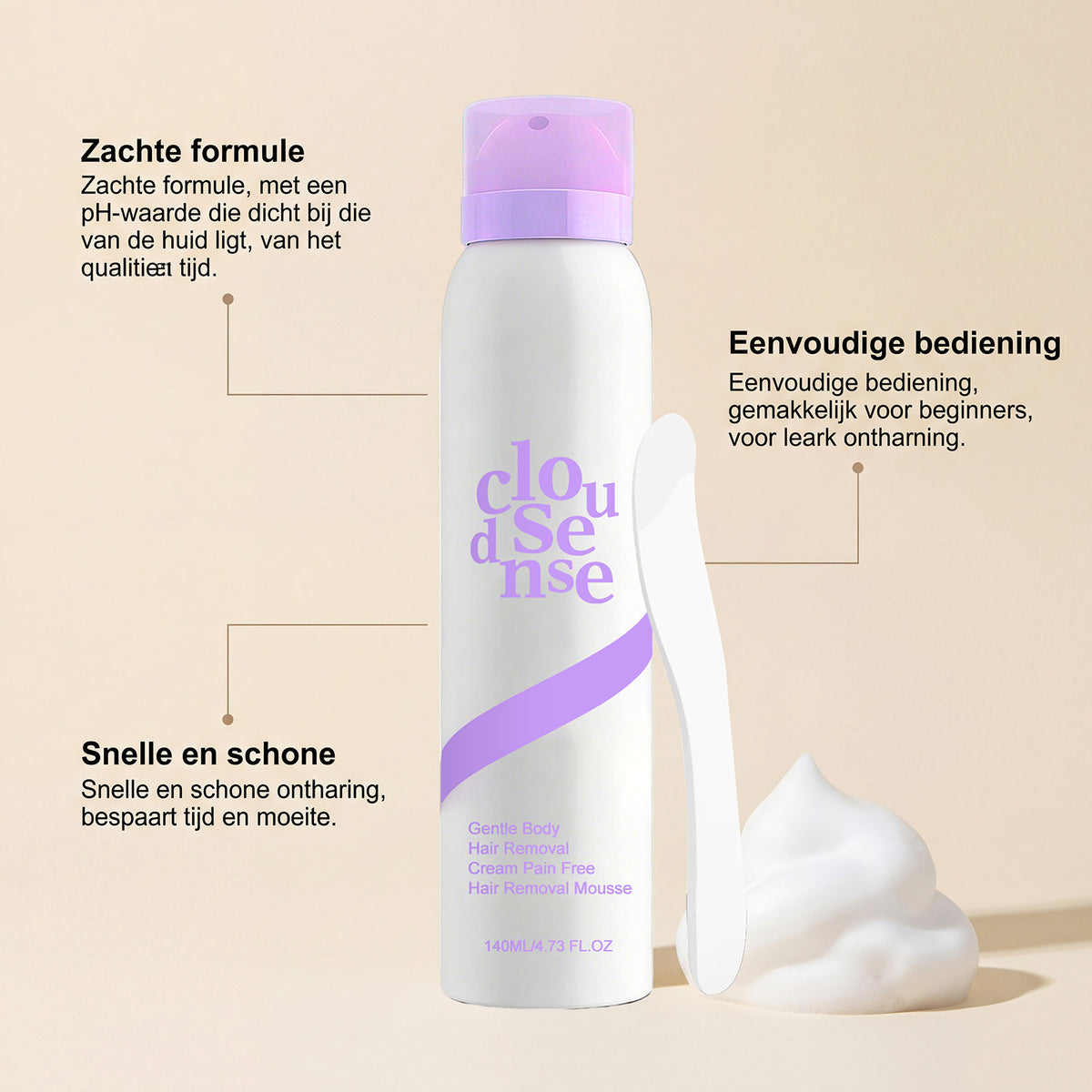 Nexzuva™ Gentle Body Hair Removal Mousse